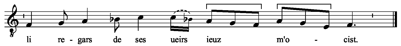 Refrain musical notation